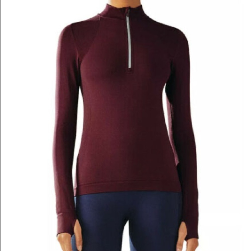 Tory Sport Seamless Quarter-Zip Pullover